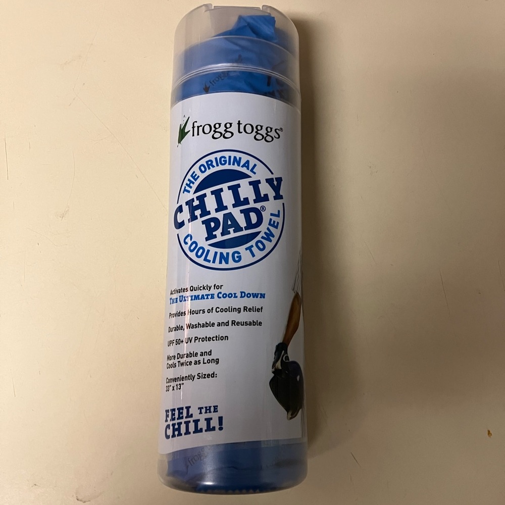 FROGG TOGGS Chilly Pad Cooling Towel NEW Blue